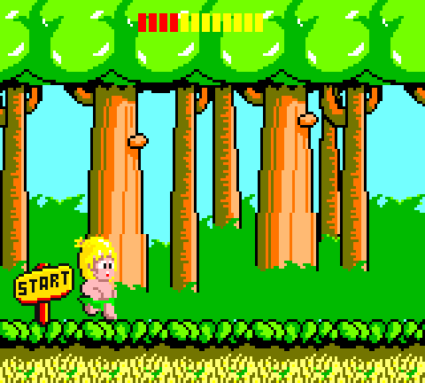 Wonder Boy - Game Gear game screenshot (1990) by Sega